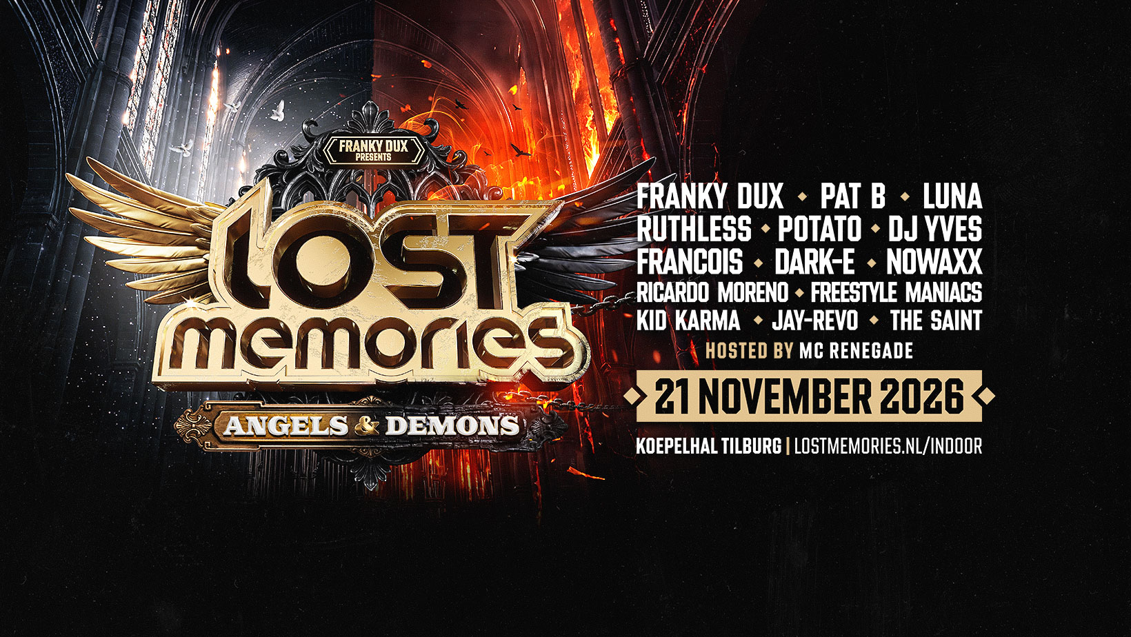 Lost Memories Indoor 2026 line-up — Angels & Demons